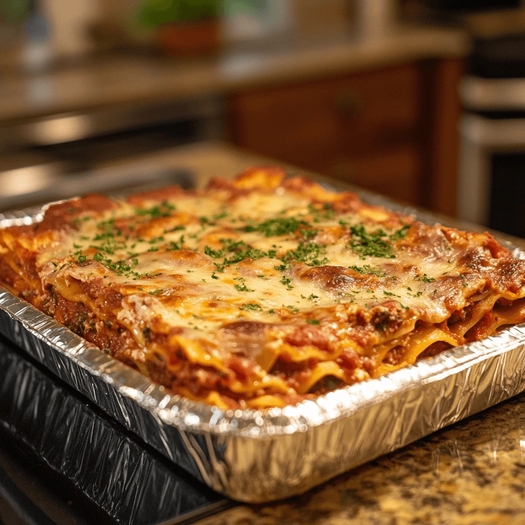 Is it better to let lasagna sit before baking?