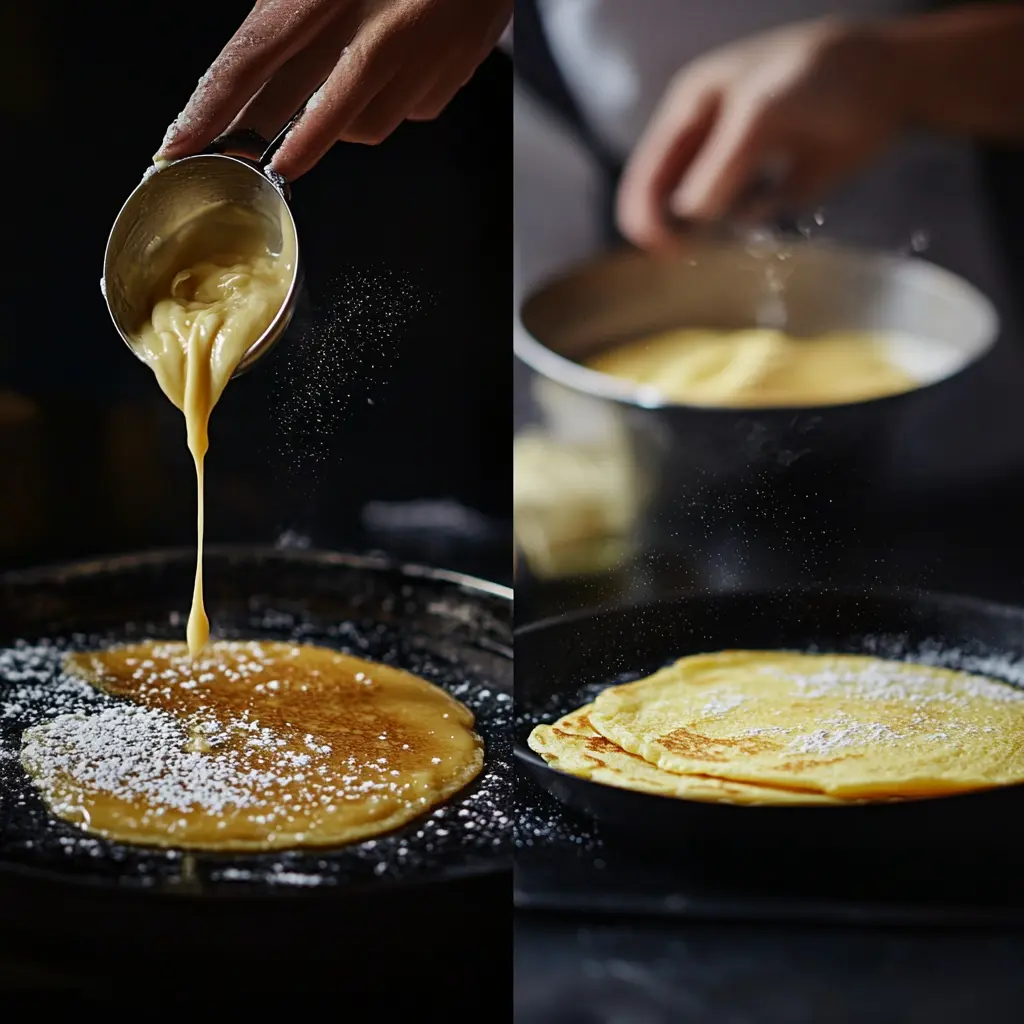 Queen Elizabeth pancakes steps