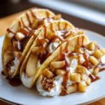 Apple pie cheesecake tacos