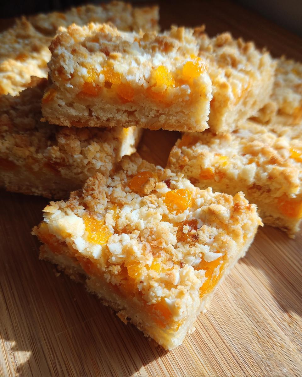 Buttery Apricot Shortbread Bars