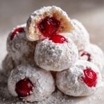 Cherry Snowball Cookies