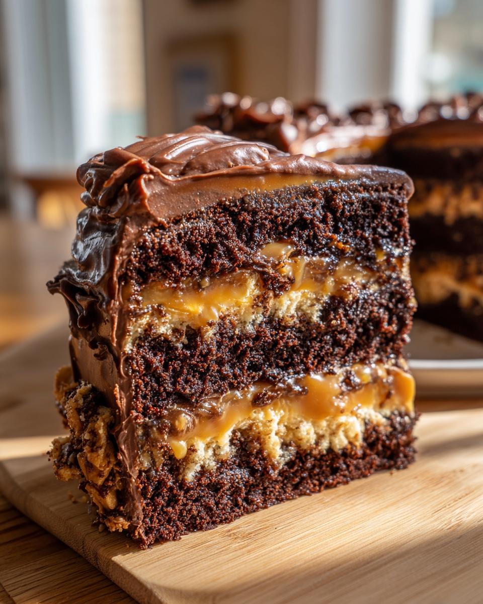 Chocolate Caramel Dream Cake - detail 1