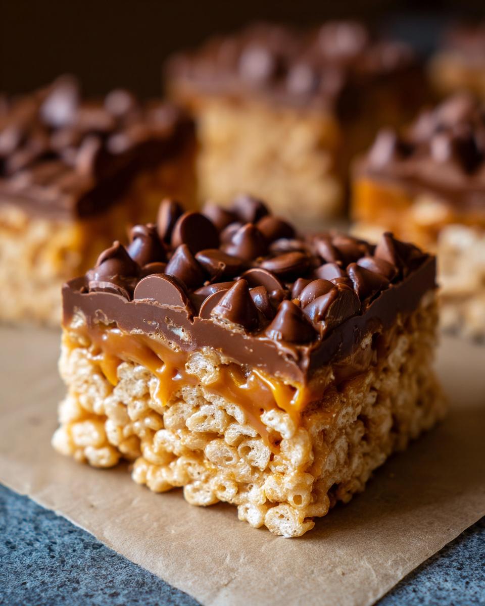 Chocolate Caramel Rice Krispie Treats Recipe - detail 1