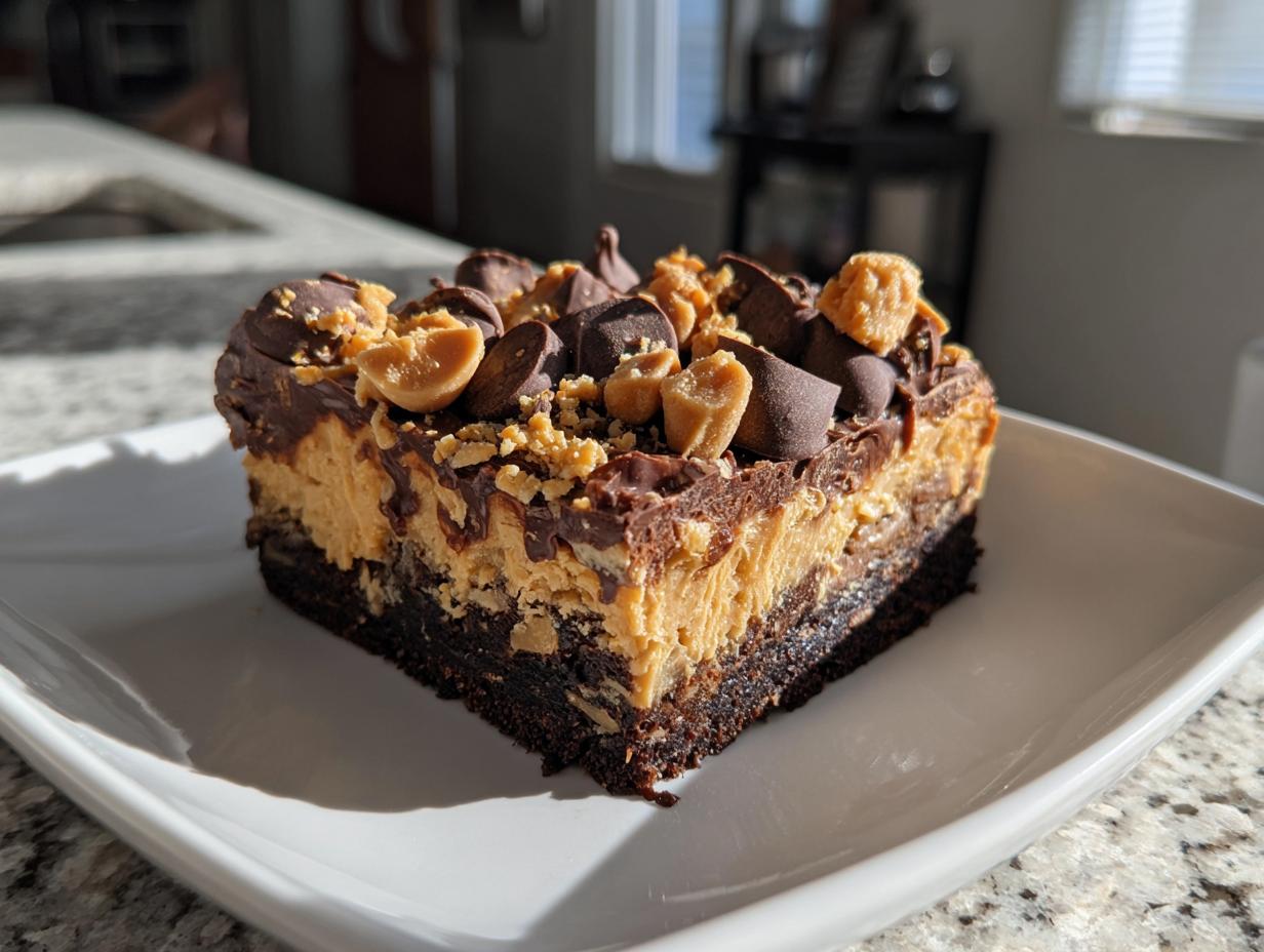 Chocolate Peanut Butter Earthquake Cake - detail 1