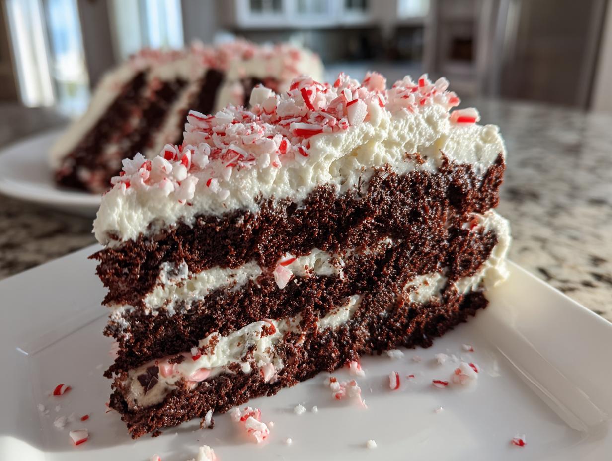 Chocolate Peppermint Cake - detail 1