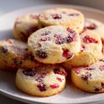 Cranberry Orange Shortbread Cookies