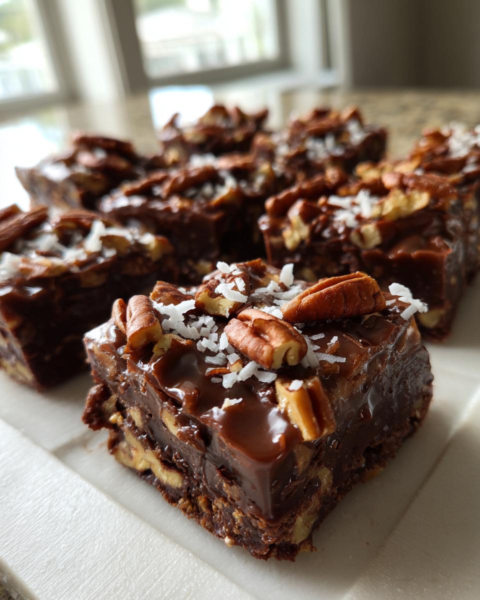 Decadent German Chocolate Fudge - detail 1