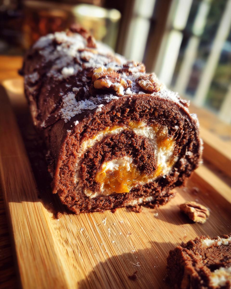 German Chocolate Cake Roll - detail 1