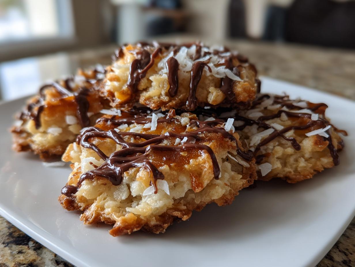 Homemade Samoas Girl Scout Cookies - detail 1