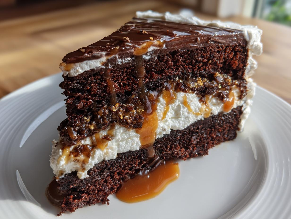 Magical Chocolate Butterbeer Cake - detail 1