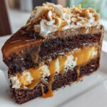 Magical Chocolate Butterbeer Cake