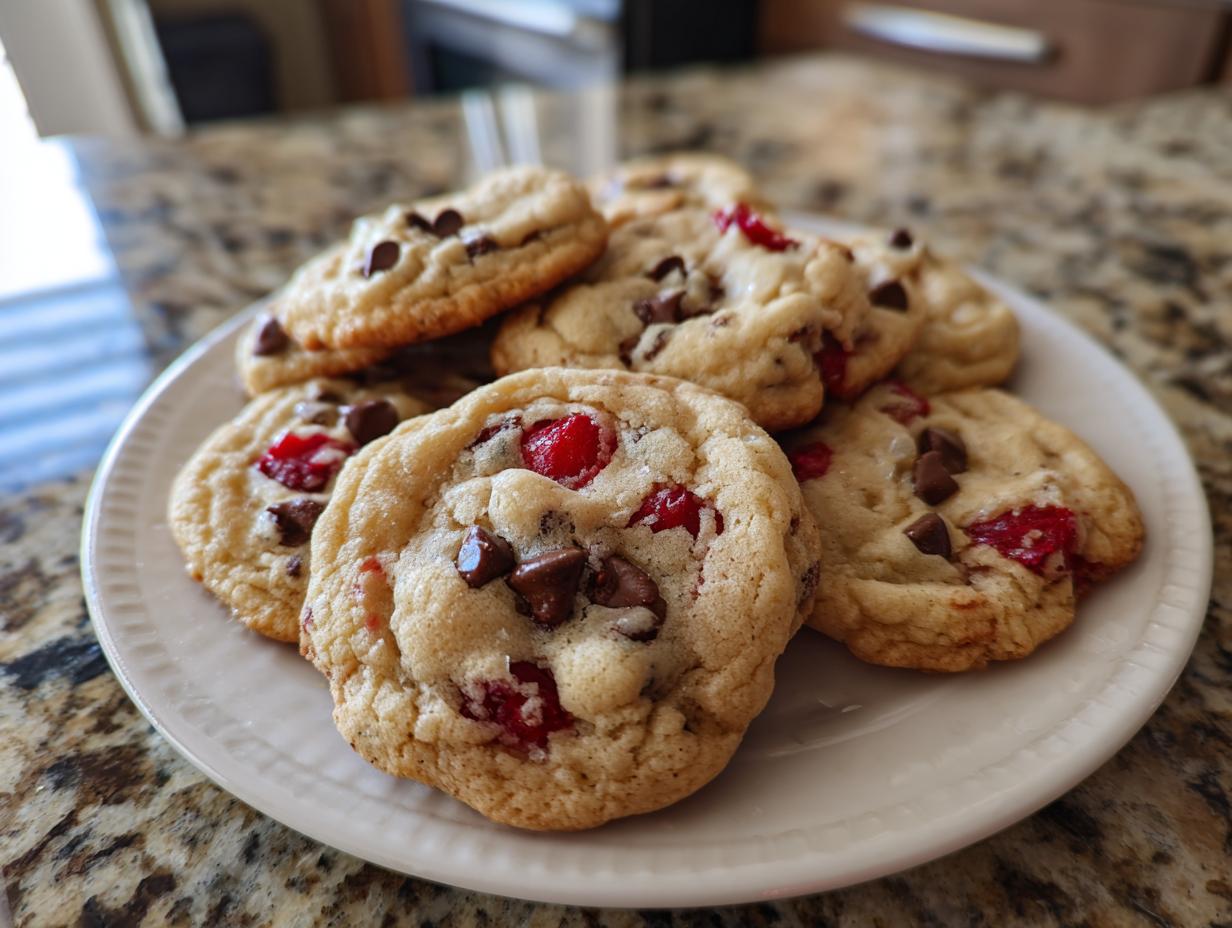 Maraschino Cherry Chocolate Chip Cookies - detail 1
