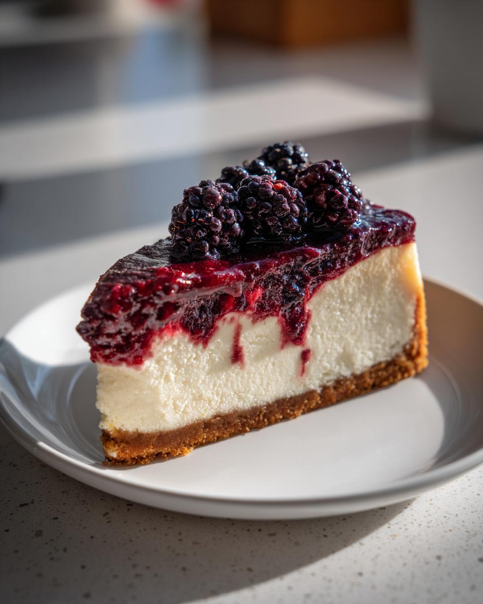 Mulberry & Earl Grey Cheesecake