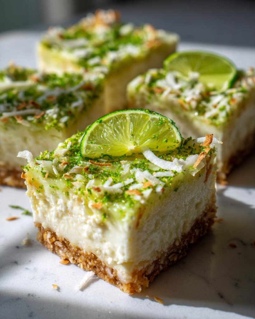 No-Bake Chia Pudding Bars with Zesty Coconut Lime Flavor