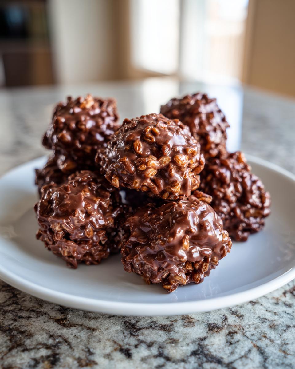 No-Bake Decadent Chocolate Rice Krispie Balls