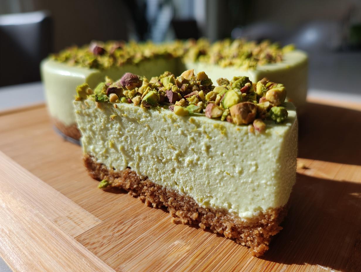 Pistachio Cheesecake - detail 1