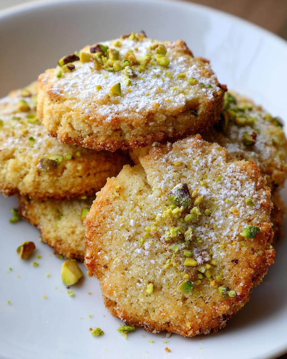 Pistachio Shortbread Cookies - detail 1