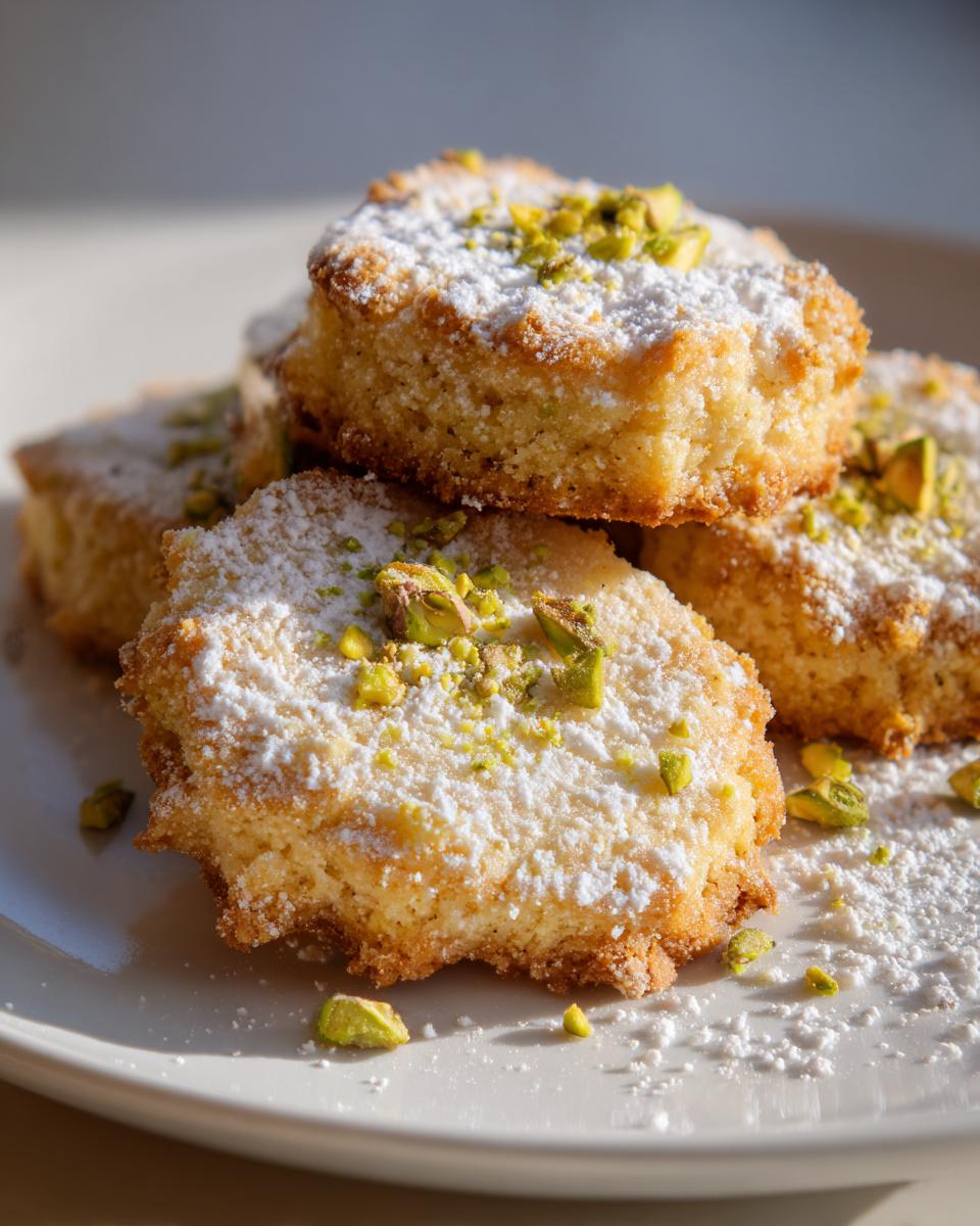 Pistachio Shortbread Cookies