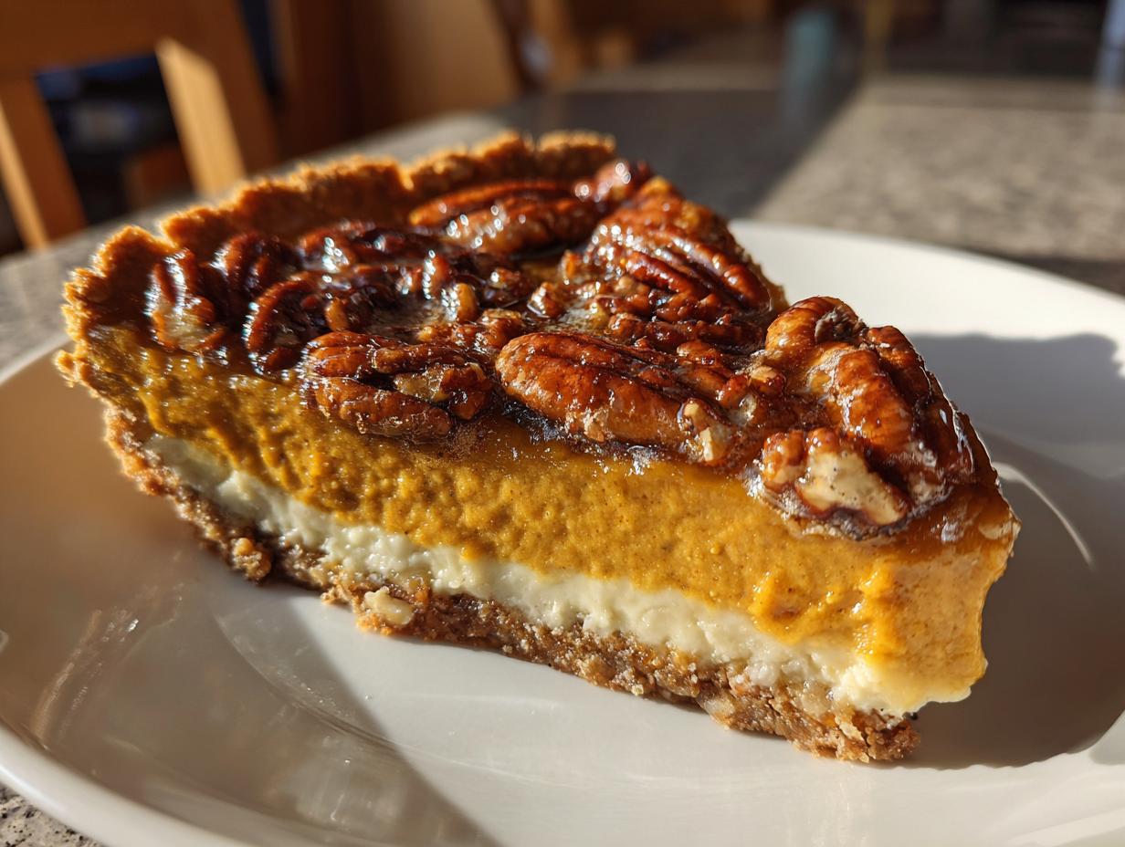 Pumpkin Pecan Custard - detail 1