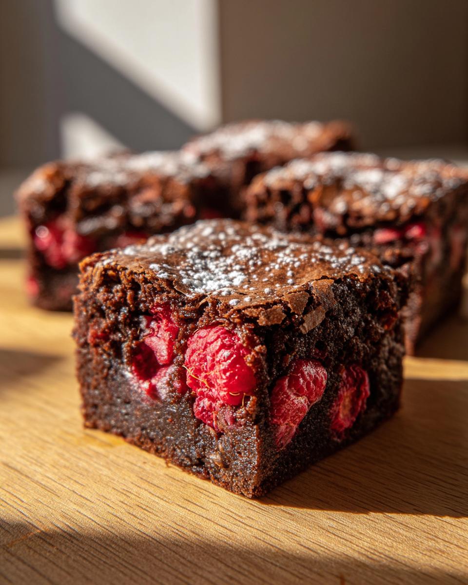 Raspberry Brownies - detail 1