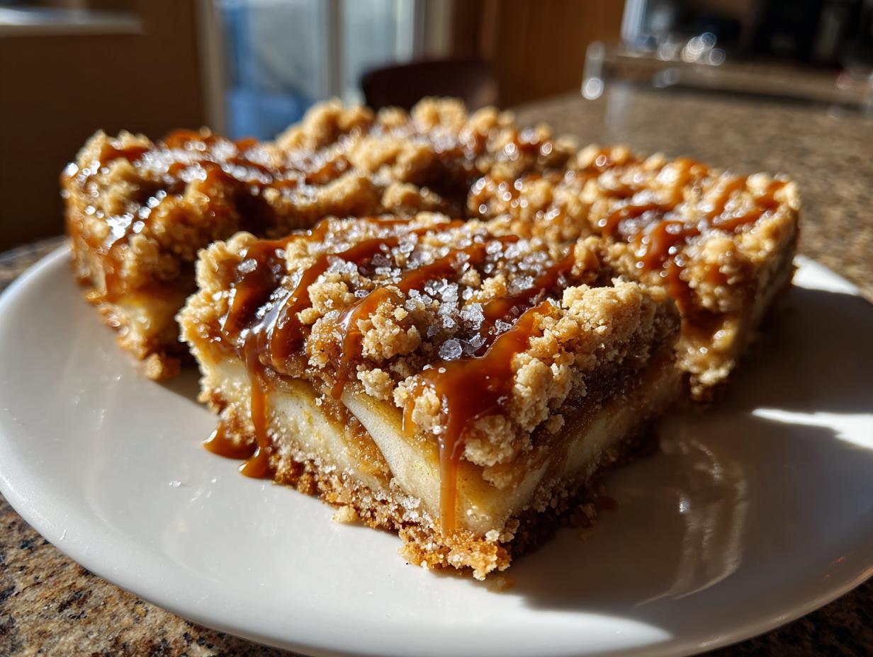 Salted Caramel Apple Bars - detail 1