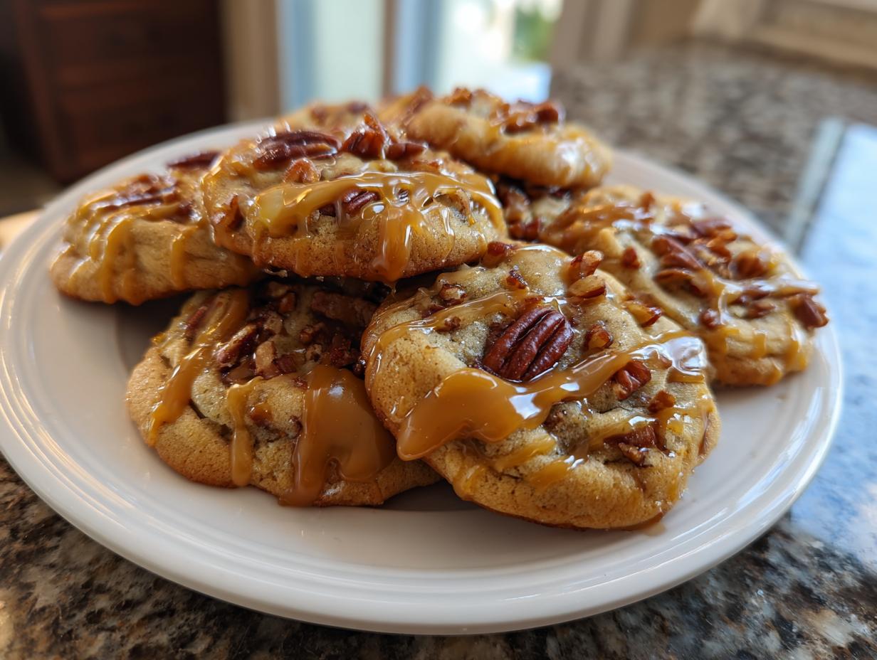 Salted Caramel Pecan Cookies! - detail 1