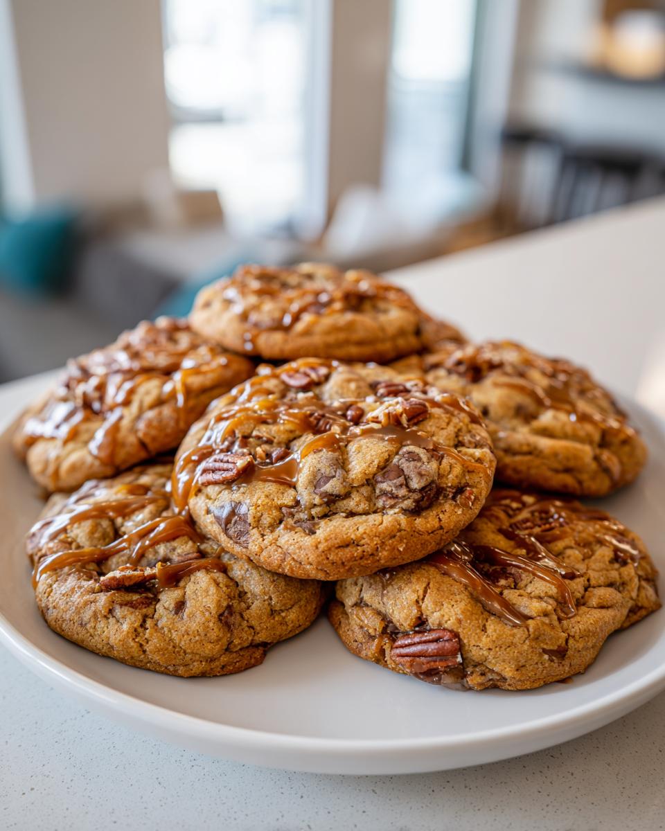 Salted Caramel Pecan Cookies!