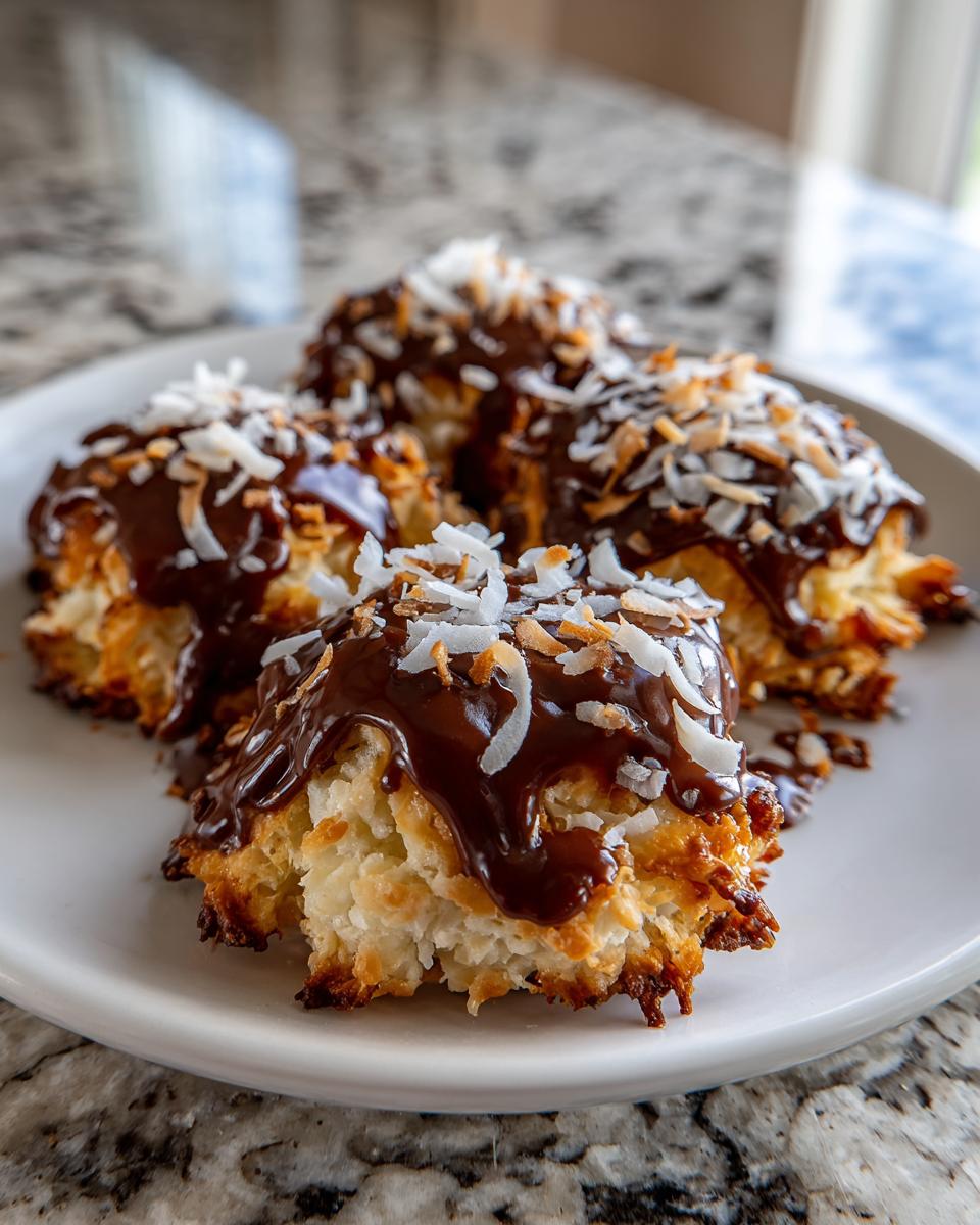 Samoas Cookies with Caramel & Coconut