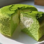 Steamed Pandan Sponge Cake