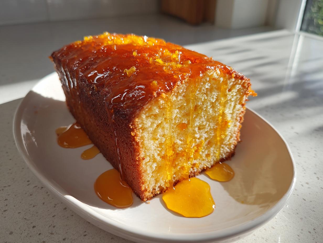Sticky Orange Marmalade Cake with Golden Syrup - detail 1