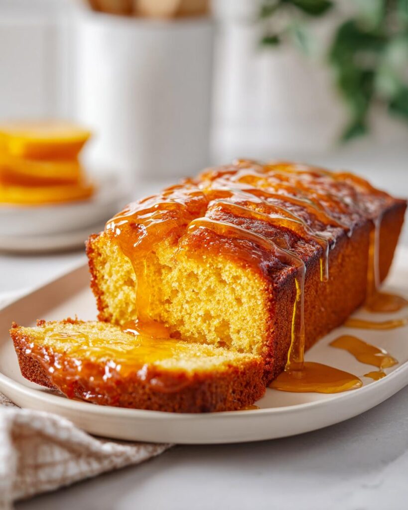 Sticky Orange Marmalade Cake with Golden Syrup