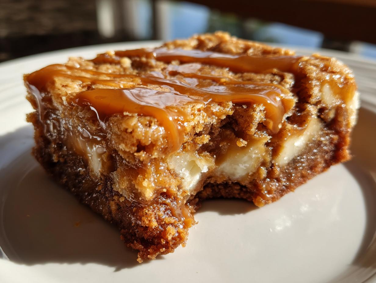 White Chocolate Caramel Blondie Bars - detail 1