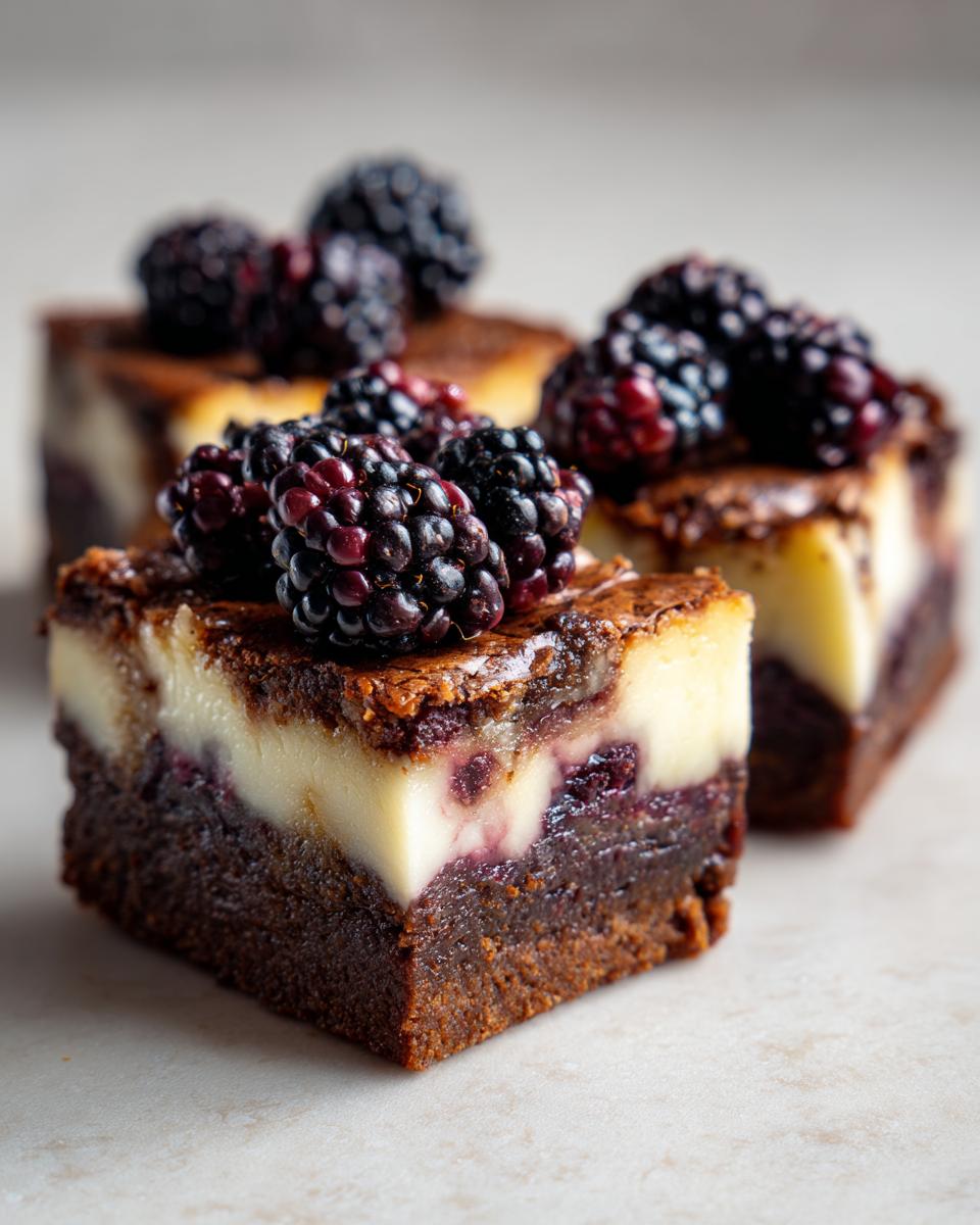Blackberry Cheesecake Brownies - detail 1