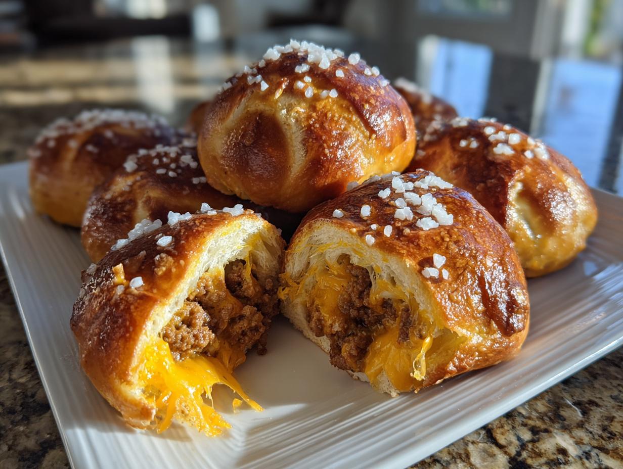 Cheeseburger Pretzel Bombs Recipe - detail 1