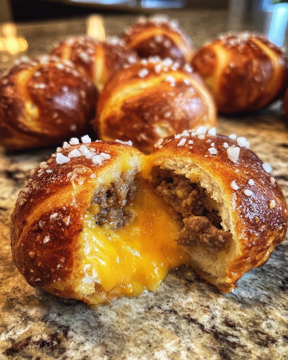 Cheeseburger Pretzel Bombs Recipe