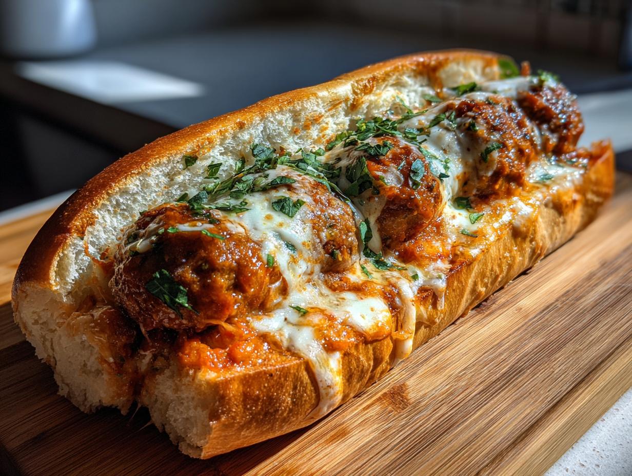 Cheesy Meatball Subs - detail 1