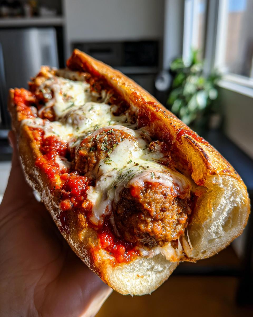 Cheesy Meatball Subs