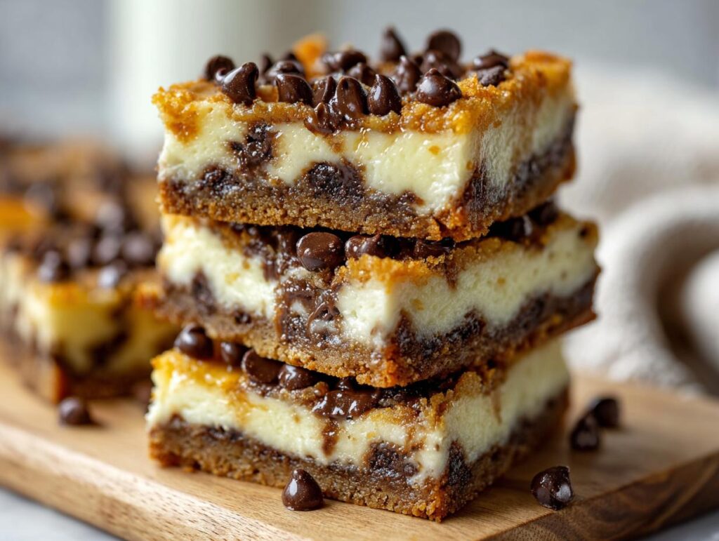 Chocolate Chip Cheesecake Bars
