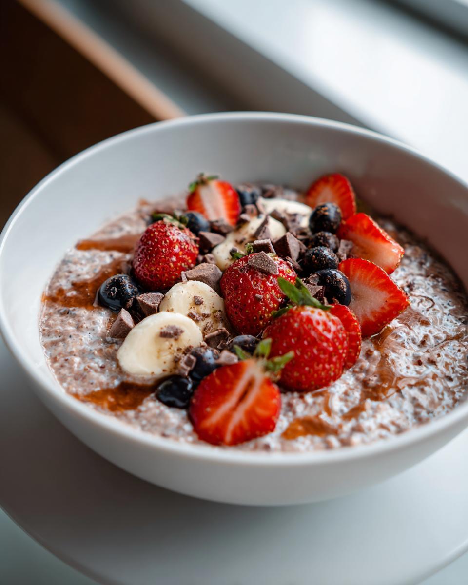 Chocolate Overnight Oats - detail 1