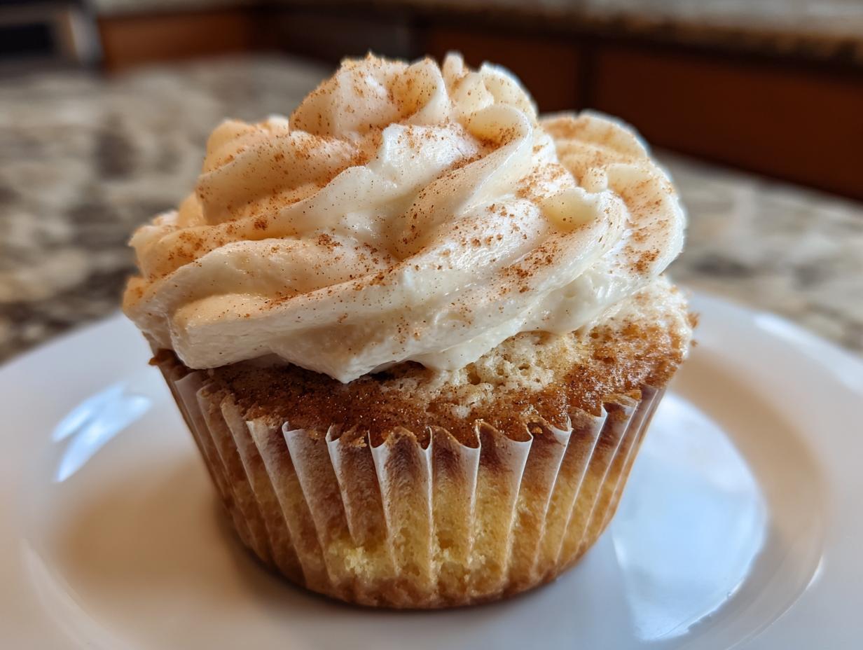 Cinnamon Roll Cupcakes with Creamy Frosting - detail 1