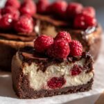 Dark Chocolate Raspberry Cheesecake