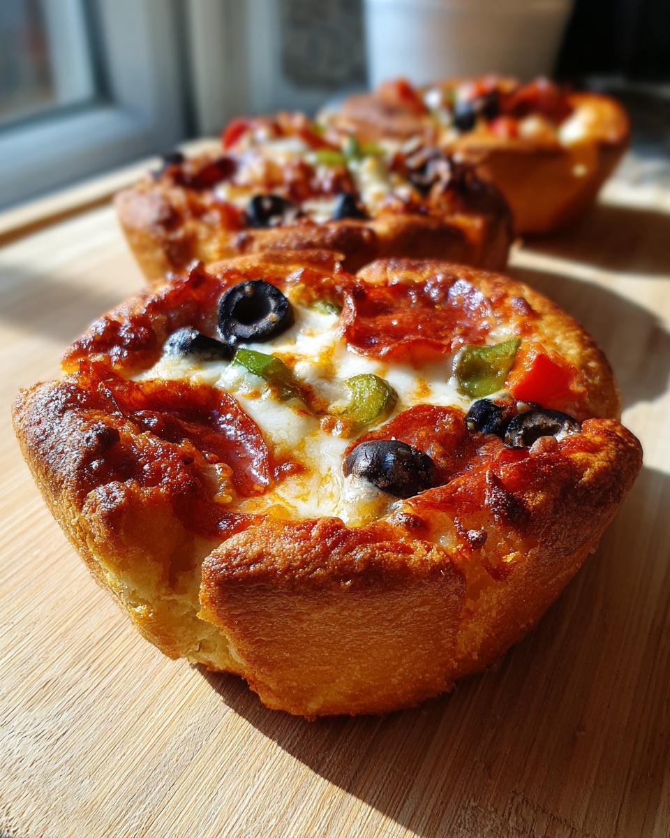 Deep Dish Crescent Roll Pizzas - detail 1