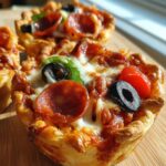 Deep Dish Crescent Roll Pizzas