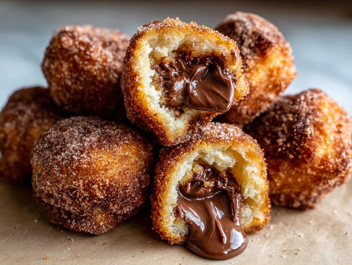 Homemade Churro Bites with Nutella - detail 1