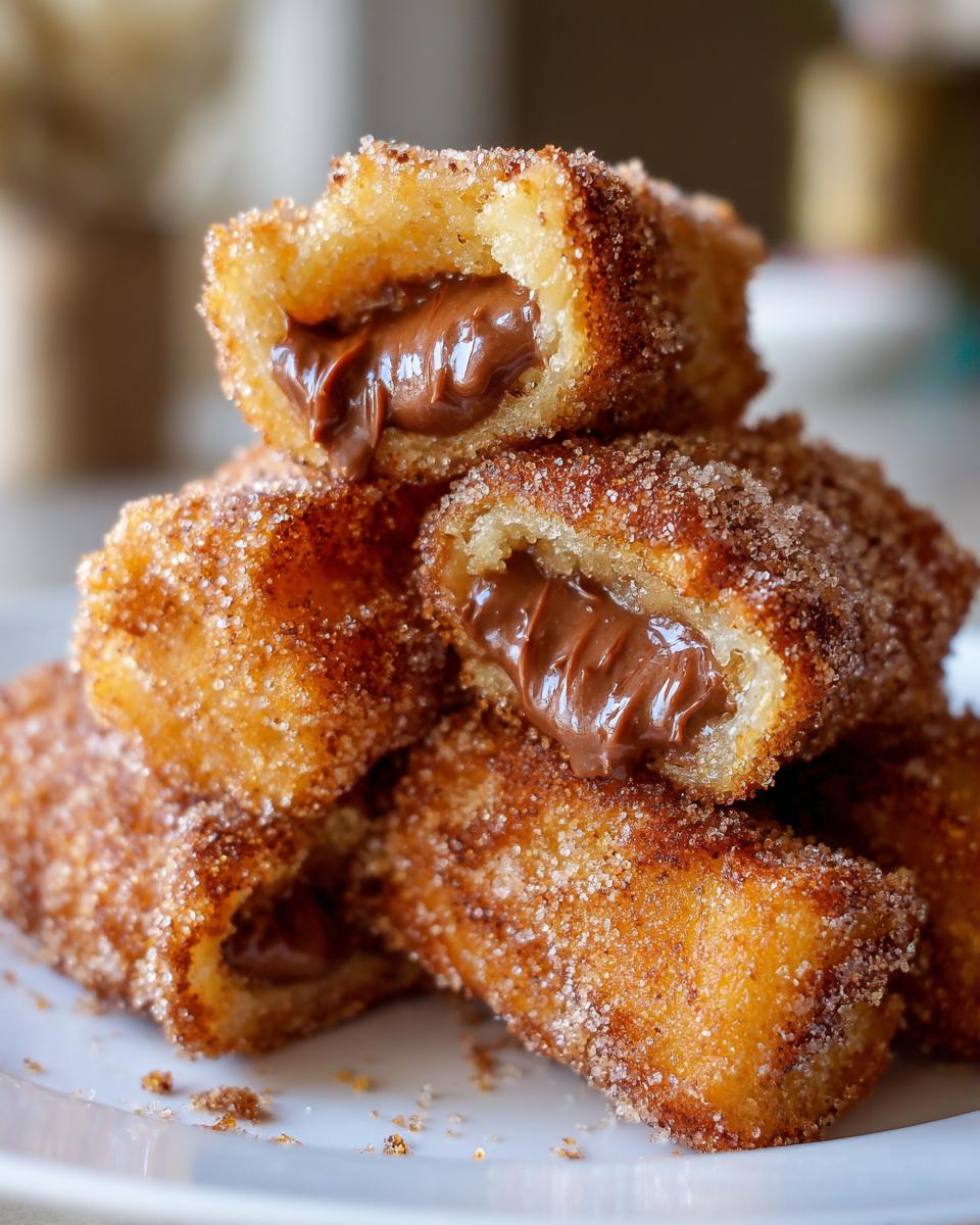 Homemade Churro Bites with Nutella