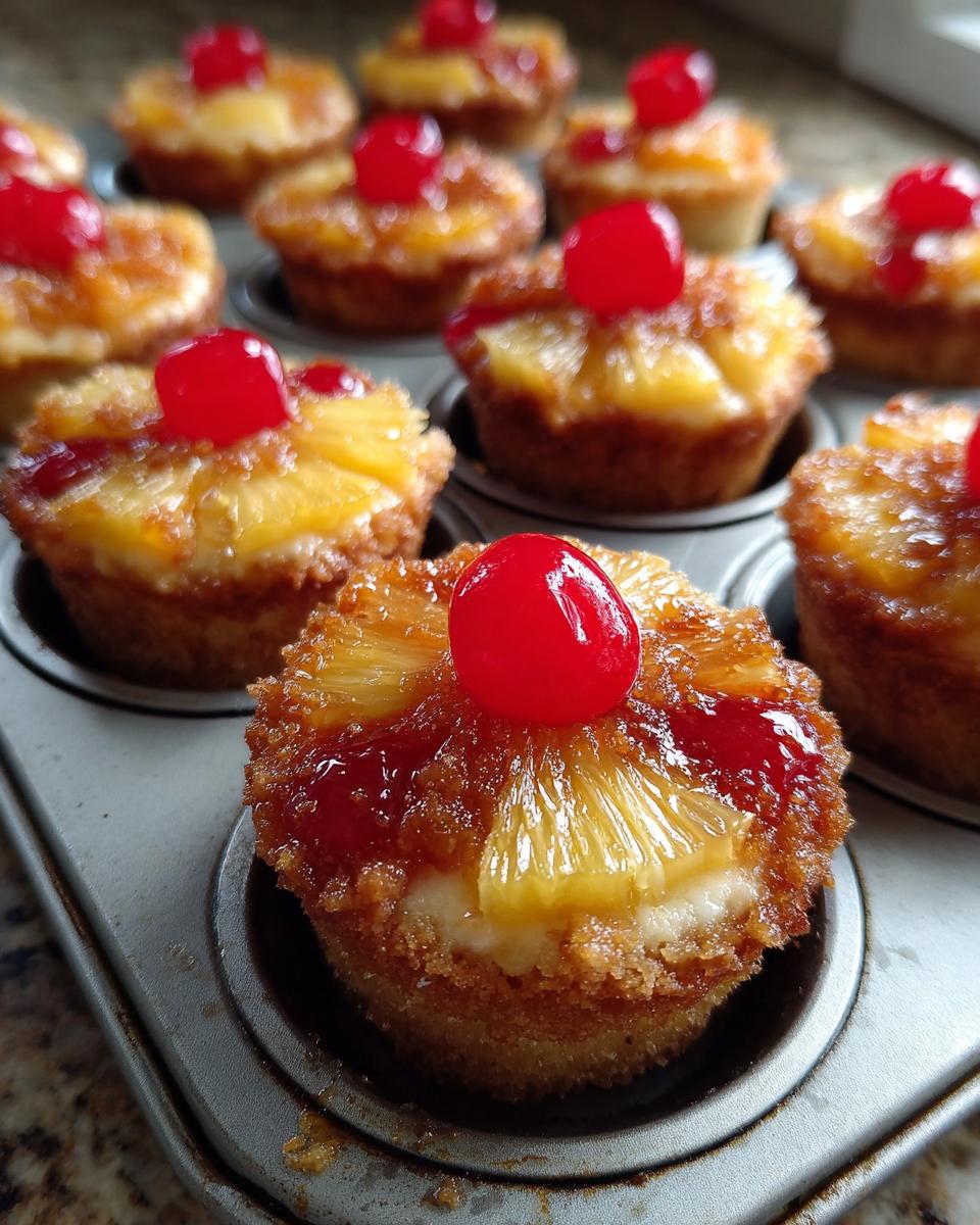 Mini Pineapple Upside-Down Cheesecakes - detail 1