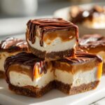 No-Bake Chocolate Caramel Cheesecake Bites