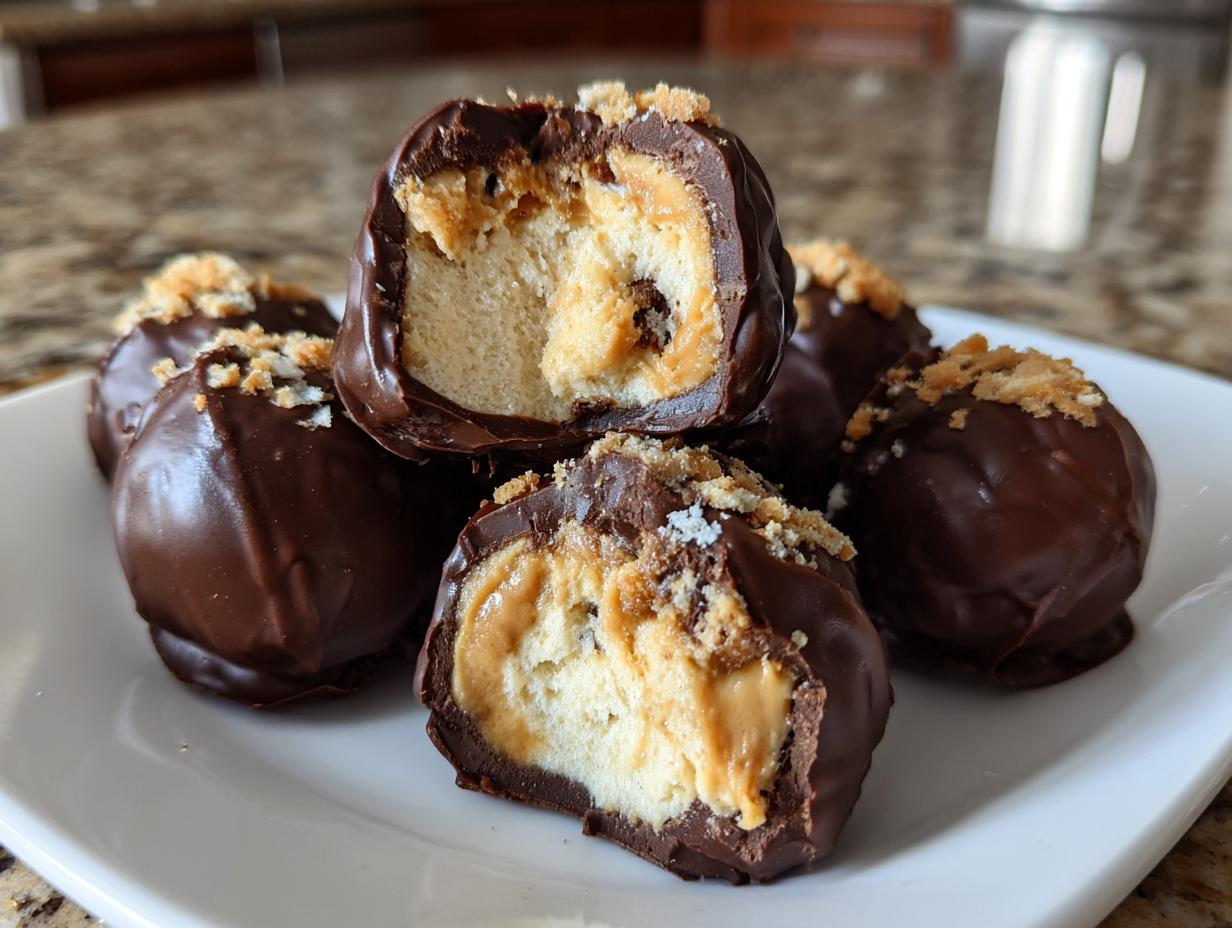 No-Bake Peanut Butter Cheesecake Balls - detail 1