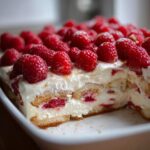 Raspberry Tiramisu layers