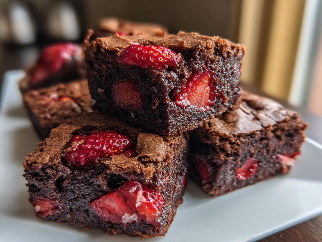 Strawberry Brownies - detail 1